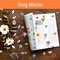 330+ Pcs Natural Flower Stickers - Waterproof PVC Floral Decals - Large Bulk Set for Scrapbooking, Journals, Laptops, and Spring DIY Party Decorations
